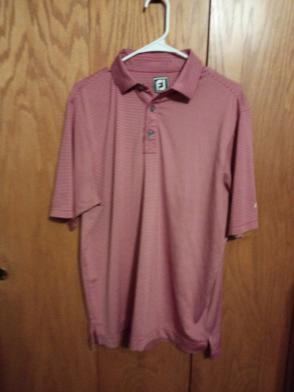 FootJoy Men's Red Stripe Performance Polo